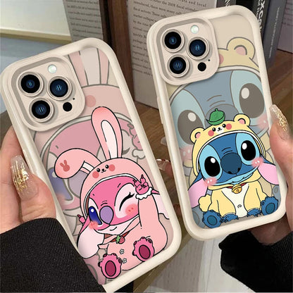 Cute Playful Stitch Phone Case For iPhone