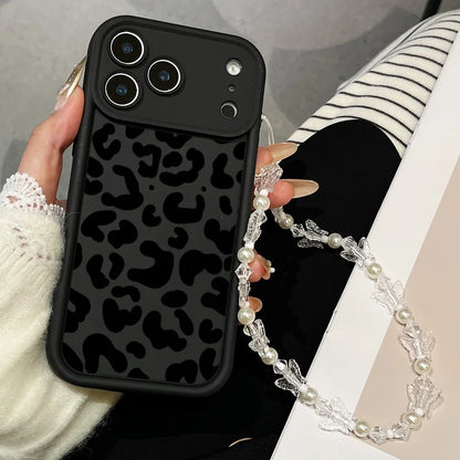Fashion Black Leopard Print Phone Case For iPhone