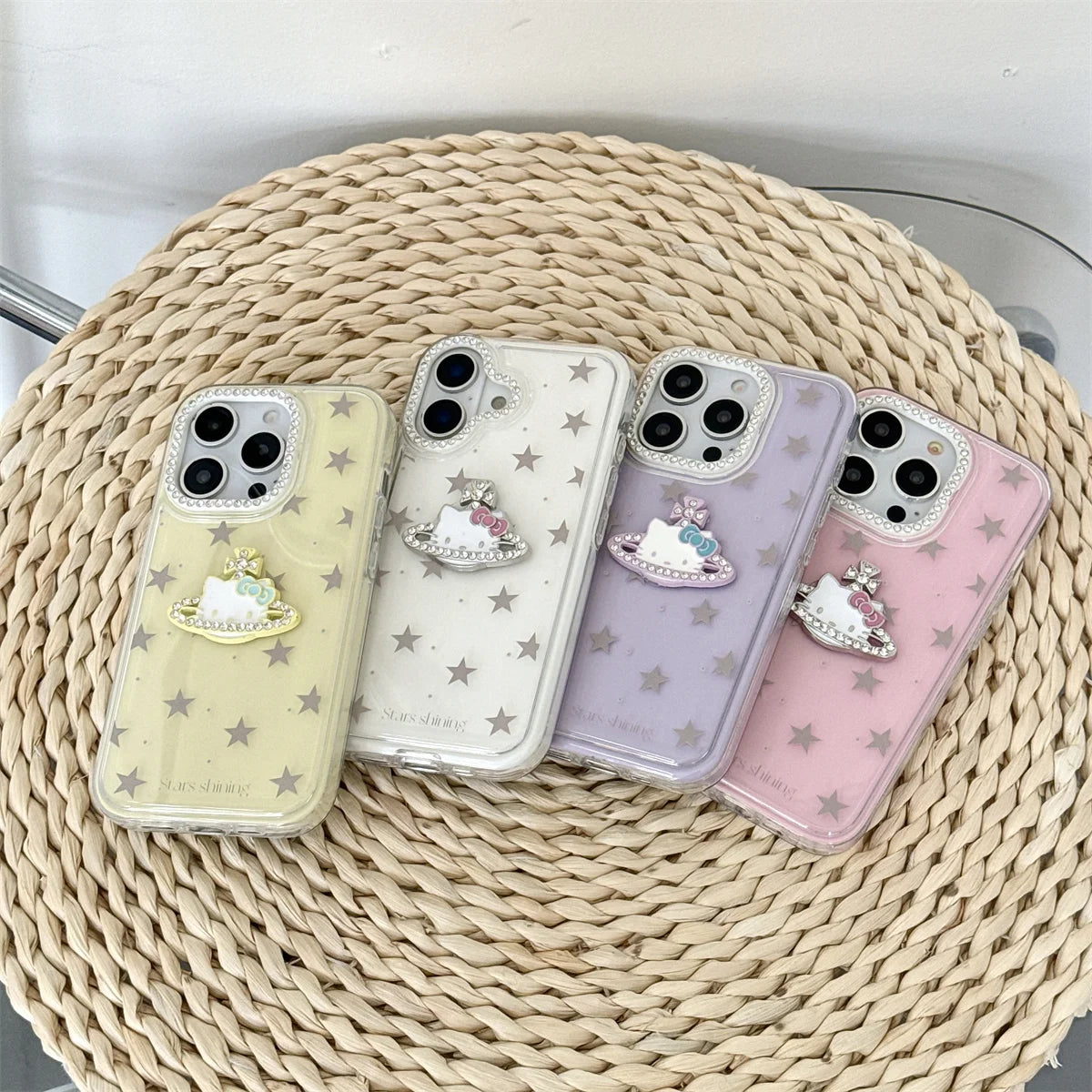 Cute Cartoon And Fashionable HelloKitty Stars Phone Case For iPhone