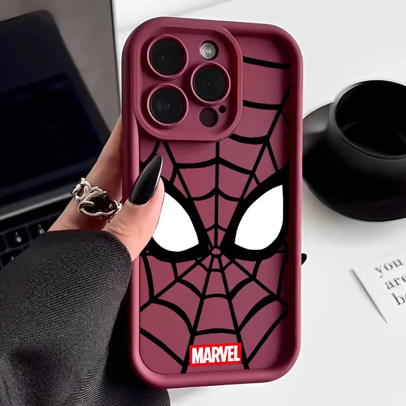 Hot Marvel Spider Man Silicone Soft Phone Case For iPhone