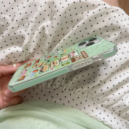 Cute Burnt Bread Glitter Phone Case