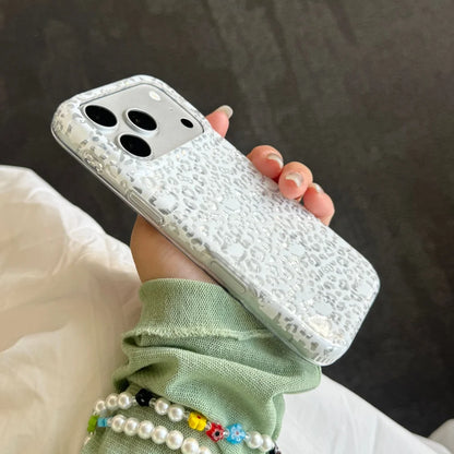 Cute Half Pack Leopard Print Sanrio Hello Kitty Head Phone Case For iPhone