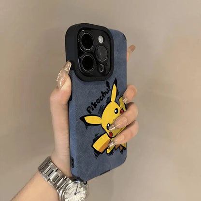 Cute Pokemons Pikachu Capybara Phone Case For iPhone