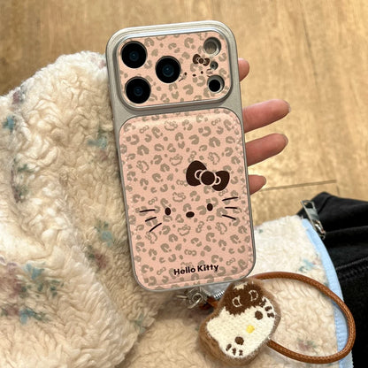 Luxury Cute Pink Leopard Print Kitty Hot Sale Phone Case For iPhone