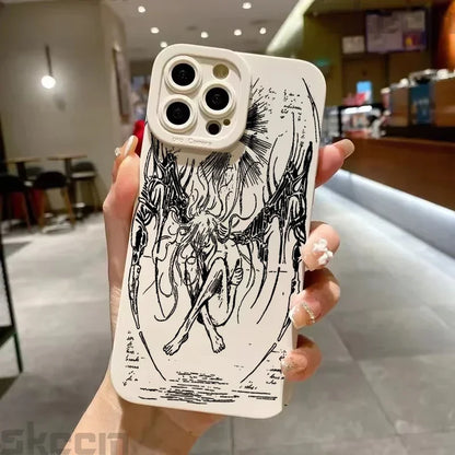 Luxury Bloodsacrifice Black Angel Death Demon Phone Case For iPhone