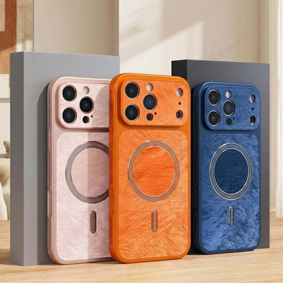 Fashion Heat Dissipation Magnetic Phone Case For iPhone