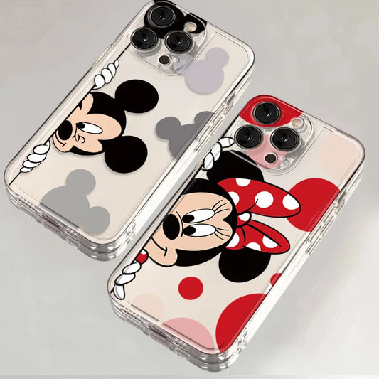 Disney Mickey Minnie Mouse Couple Soft Phone Case For iphone