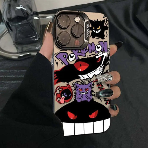 Cool Pokemon Red Eyes Gengar Phone Case For iPhone