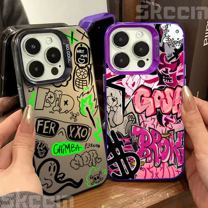 Street Classic Graffiti Print Phone Case For iPhone