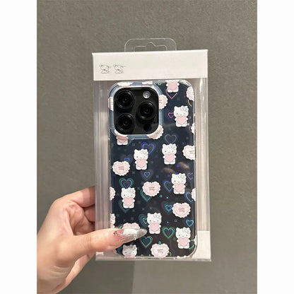 Hello Kitty Pink Love 3D Bow Phone Case For iPhone