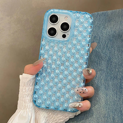 Fashion Macaron Color Pearl Beads Phone Case
