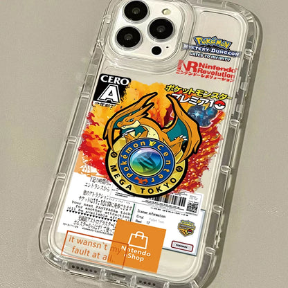 Anime Pokemon Creative Clear Silicone Phone Case For iPhone
