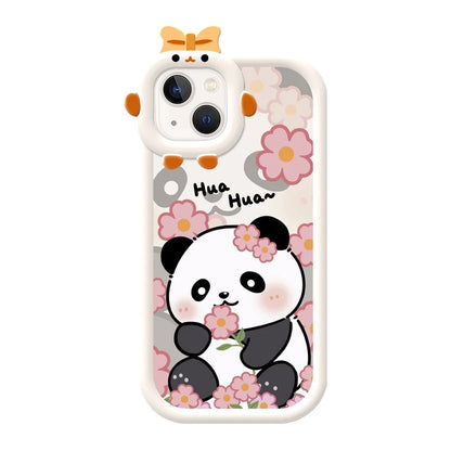 Little Monster Lens Duck Panda Cover Case For iPhone Case