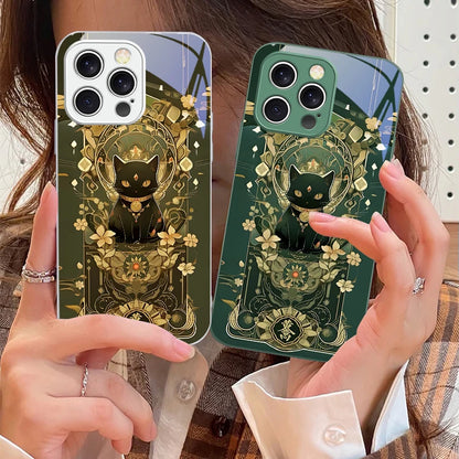 Fantasy Lucky Cat Blue For iPhone