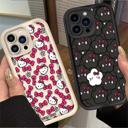 Hello Kitty Star Bow Lovely Phone Case For iPhone