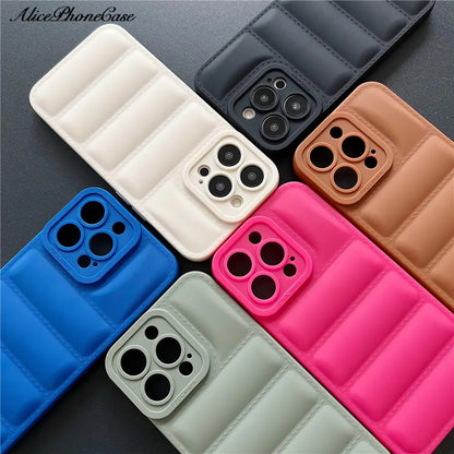Down Jacket TPU Phone Case For iPhone
