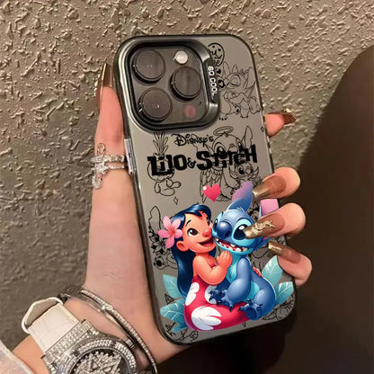 Disney Stitch Angel Cute Phone Case For iPhone