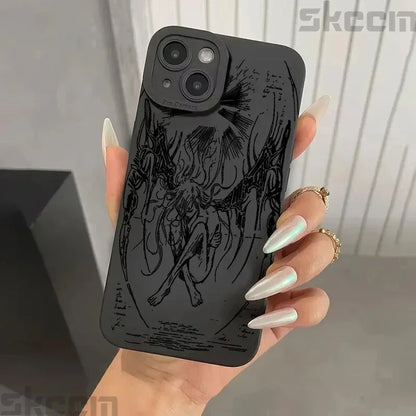 Luxury Bloodsacrifice Black Angel Death Demon Phone Case For iPhone