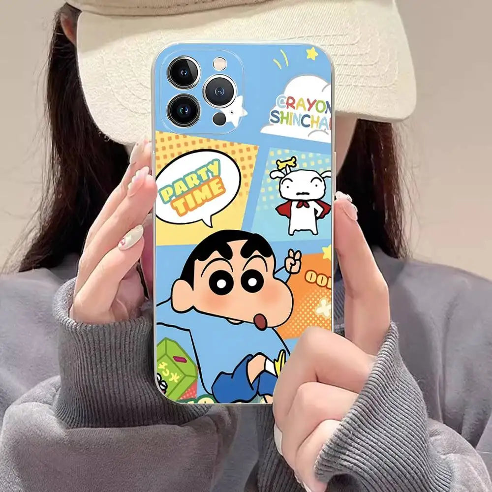 Lovely Crayon ShinChan Phone Case For iPhone