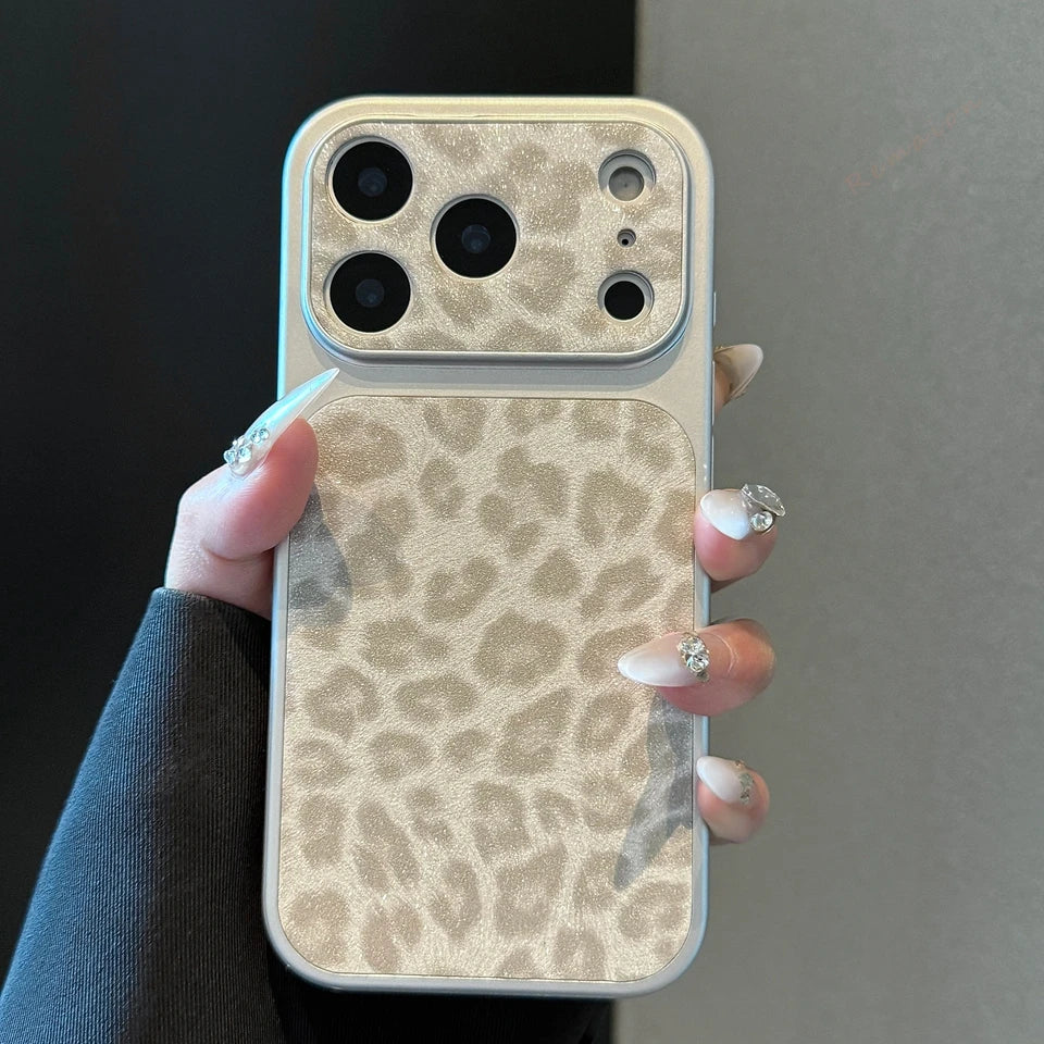 New Big Windows Leopard Phone Case For iPhone