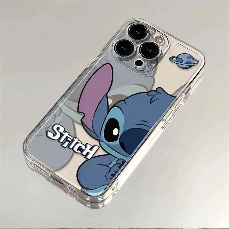 Stitch Shy Cute Phone Case For iPhone