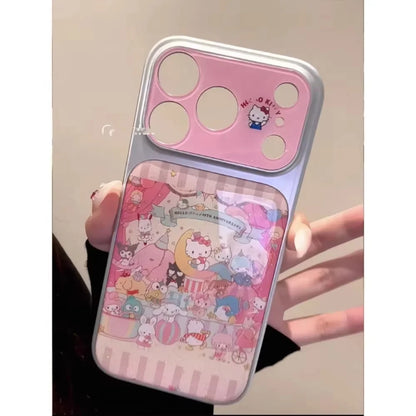 Cute Drip Glue Sanrio Hello Kitty Phone Case For iPhone