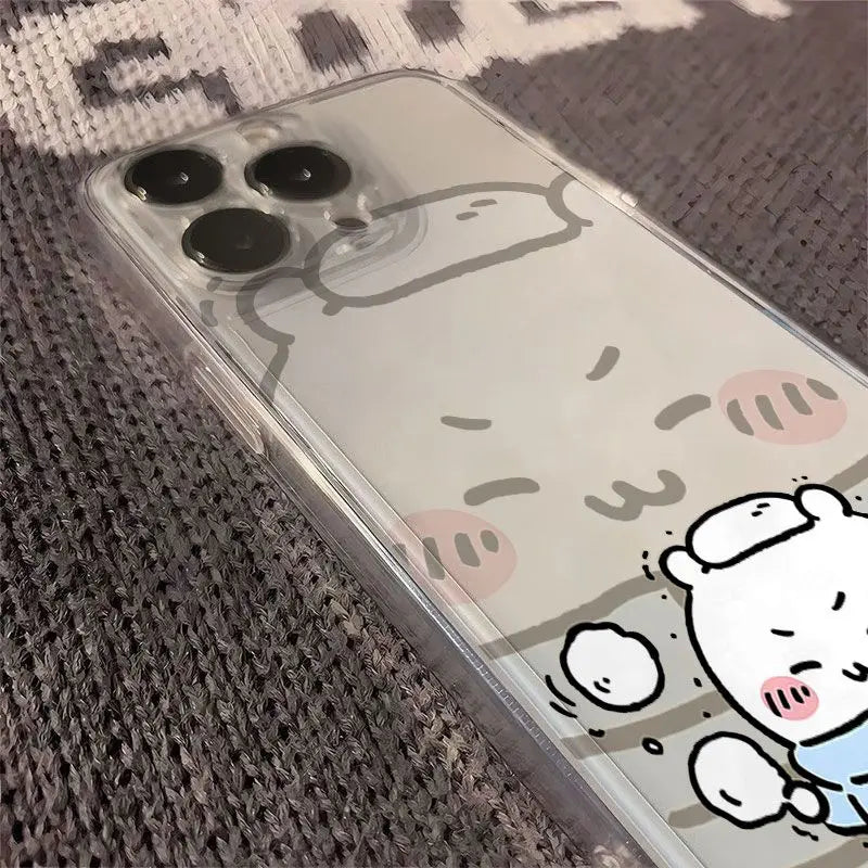 Anime Chiikawa Usagi Hachiware Winter Limited Mobile Phone Case