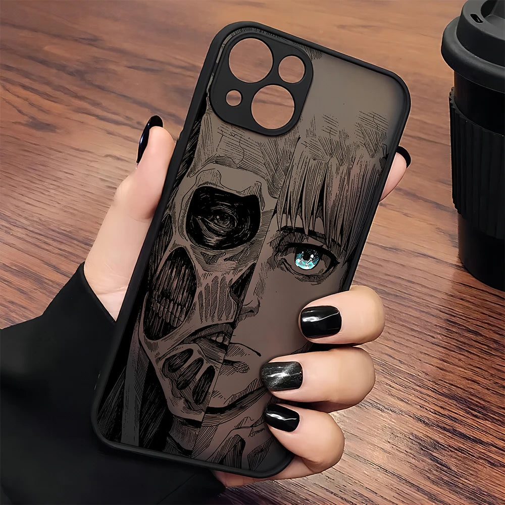 Luxury Attack On Titan Hot Anime Phone Case For iPhone