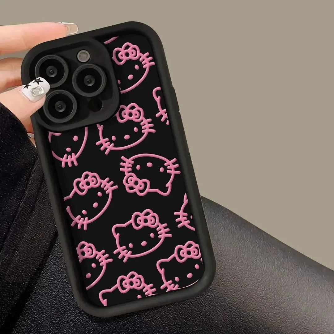 Hello Kitty Pink Graffiti Phone Case For iPhone