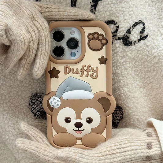 Korean Cartoon Bear Phaone Case For iPhone
