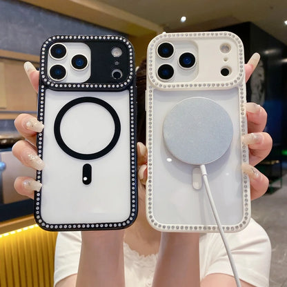 Glitter Rhinestones Laser Diamond Phone Case For iPhone