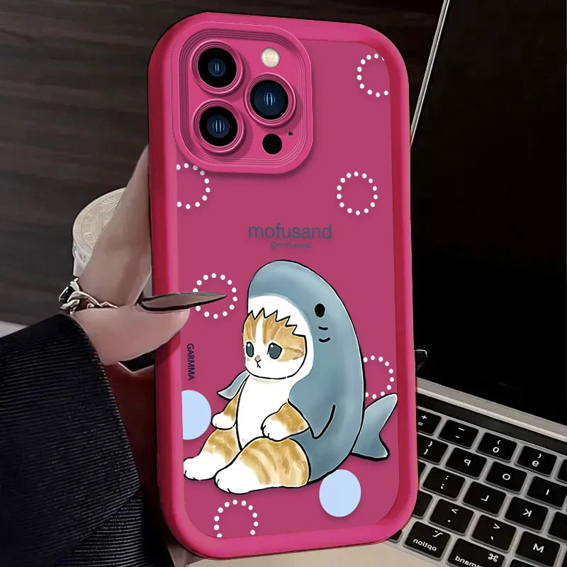 Cartoon Mofusand Cat Phone Case For iPhone