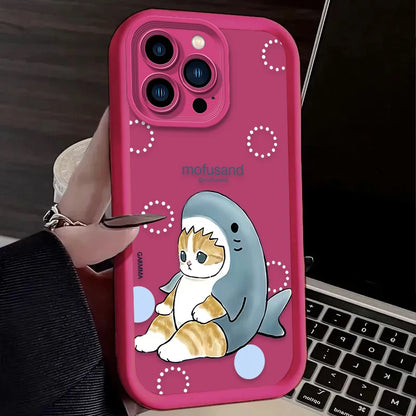 Cartoon Mofusand Cat Phone Case For iPhone