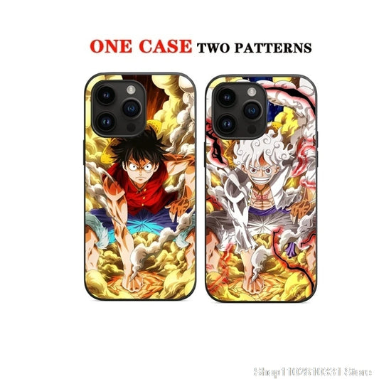 3D illusion One Piece Luffy Nika Phone Case For iPhone