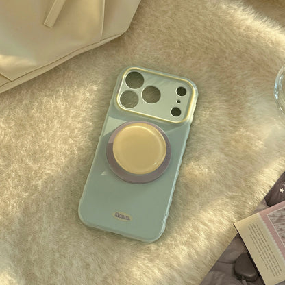 Korean Macaron Candy Colors Bracket Magnetic Phone Case For iPhone