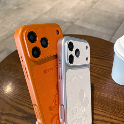 Cartoon Mickey Leather Phone Case For iPhone