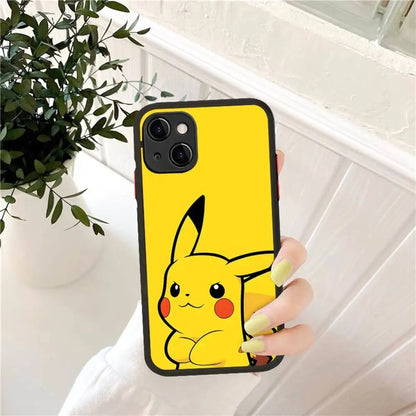 Pokemon Gengar Pikachu Painting Phone Case For iPhone