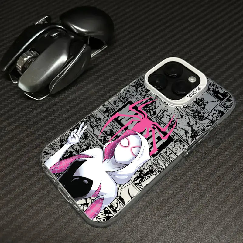 Spider Gwen Spiderman Miles Morales Marvel Phone Case For iPhone