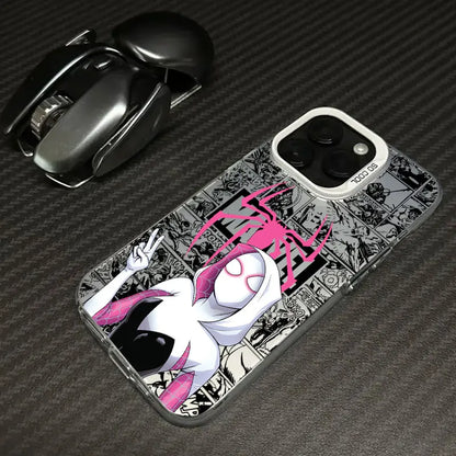 Spider Gwen Spiderman Miles Morales Marvel Phone Case For iPhone