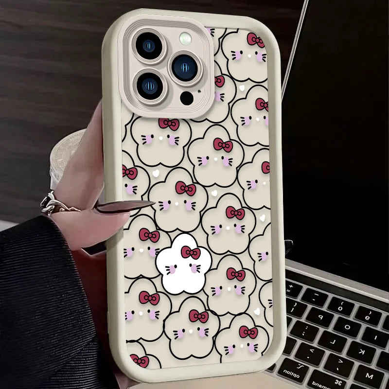 Hello Kitty Star Bow Lovely Phone Case For iPhone