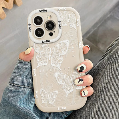 Butterfly Glossy Soft Cover Phone Case