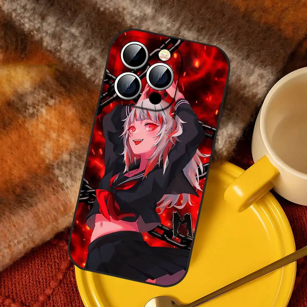Anime Hololive Gawr Gura Phone Case For iPhone