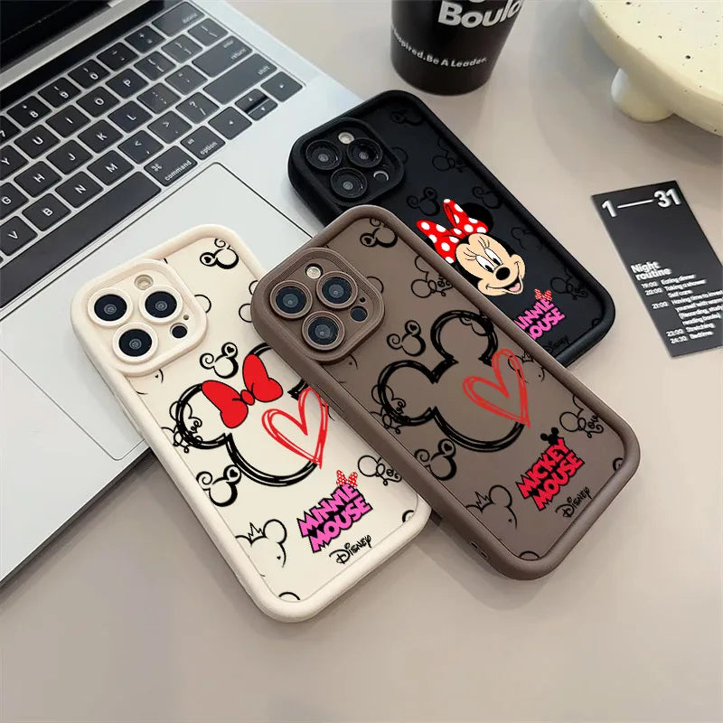 Mickey Minnie Love Disney Mouse Phone Case For iPhone