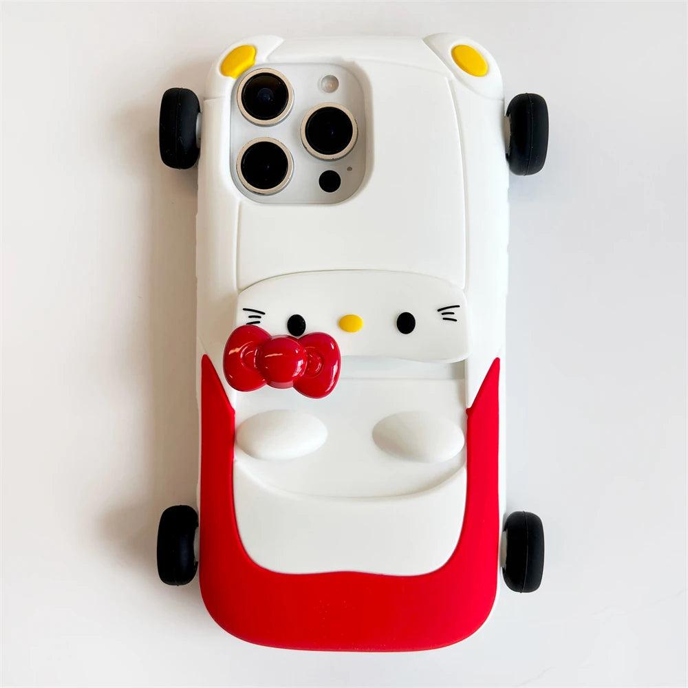 Car Shaped Hello Kitty Cute Phone Case