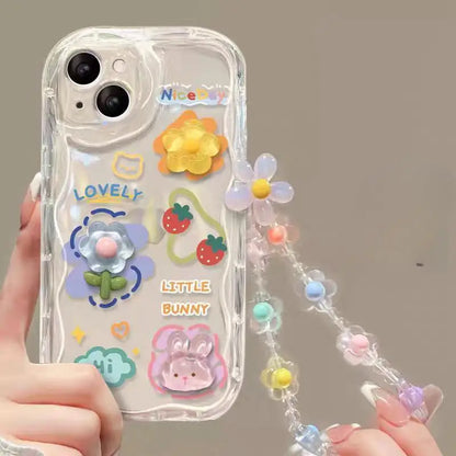 Cartoon Bracelet Chain Phone Case For iPhone