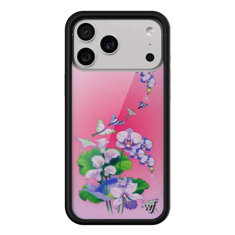 Wildflower ins Butterfly Dreams Flower Phone Case For iPhone