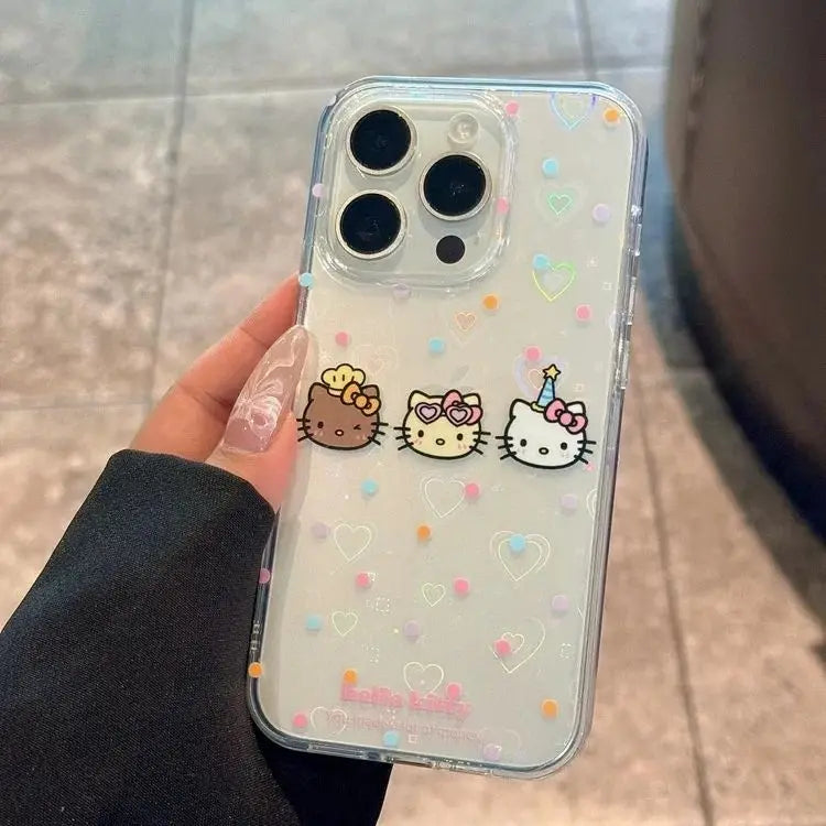 Hello Kitty Full Screen Face Phone Case For iPhone