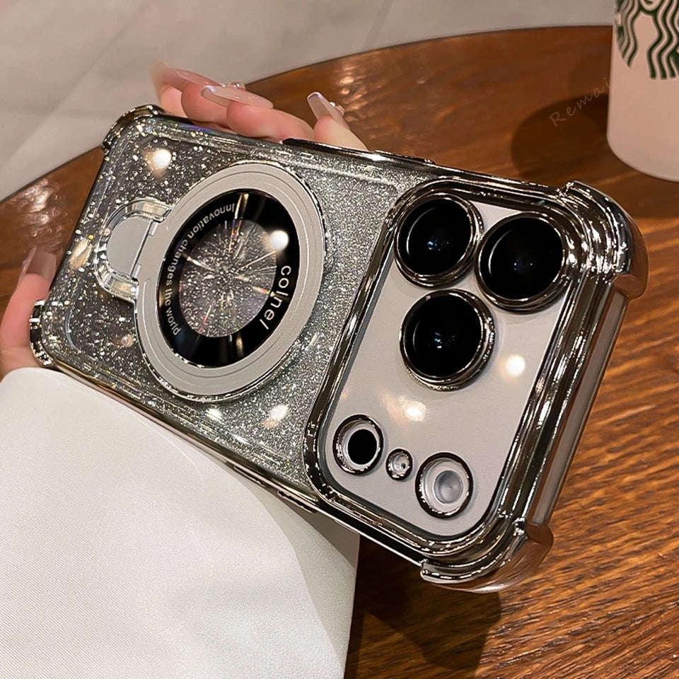Magnetic Stand Phone Case For iPhone