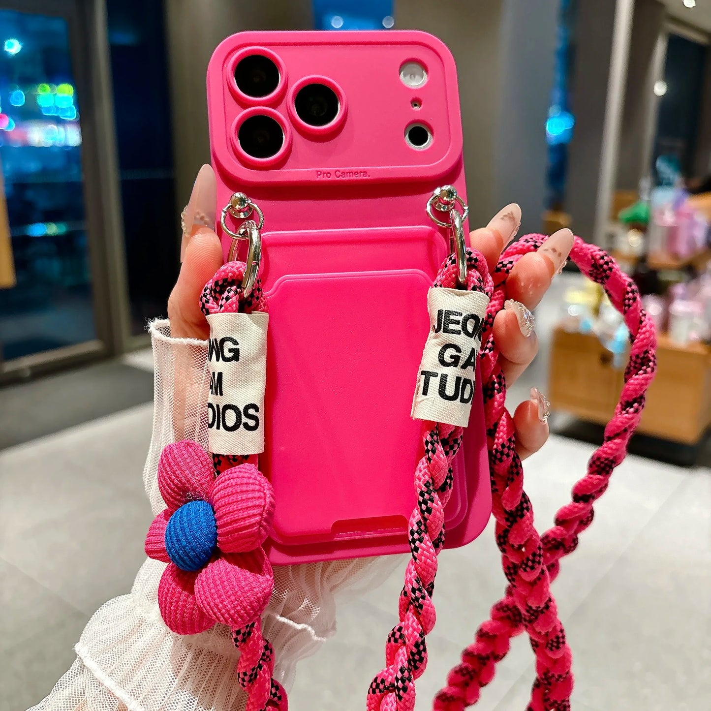 Braided Crossbody Lanyard Phone Case For iPhone