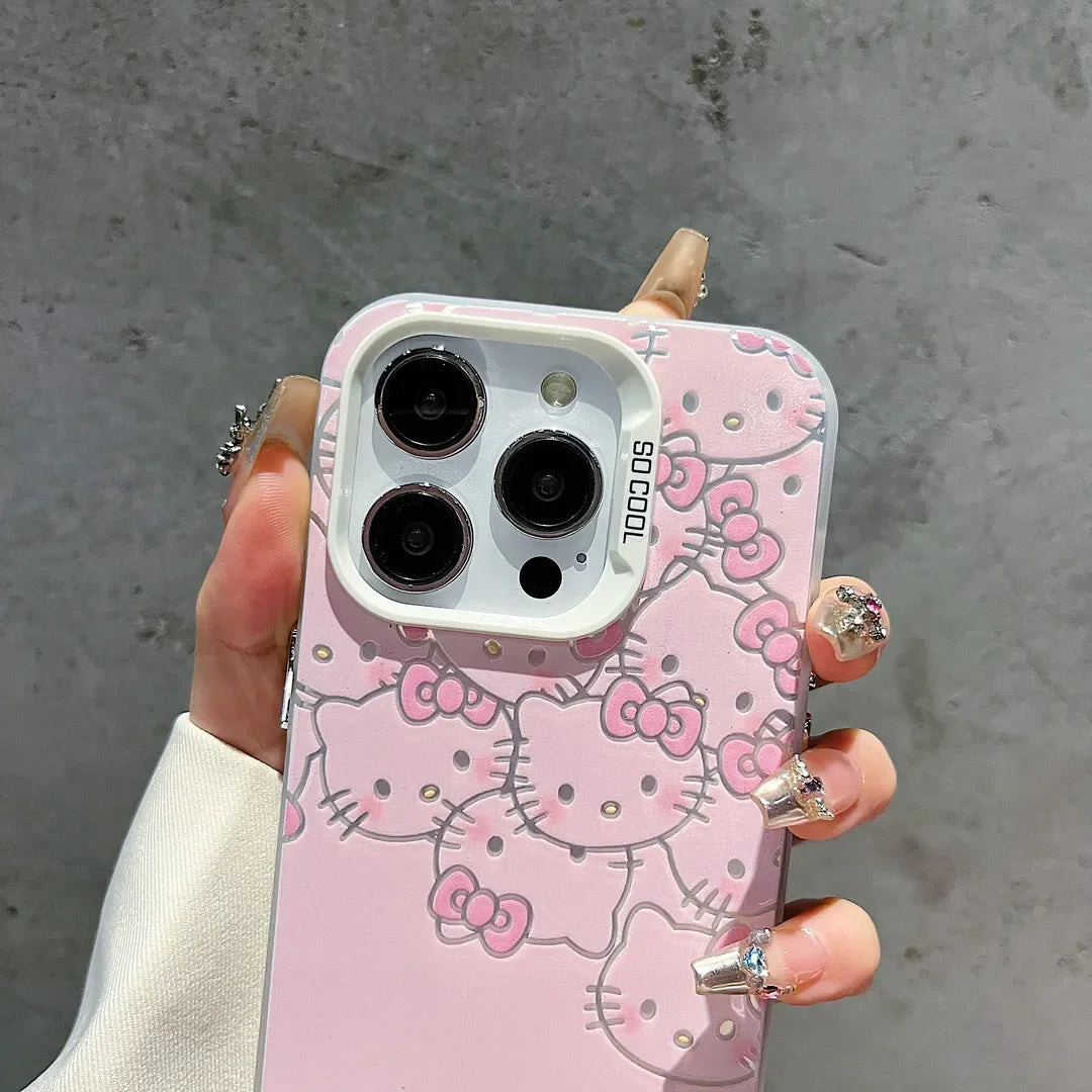 Hello Kitty Full Screen Face Phone Case For iPhone